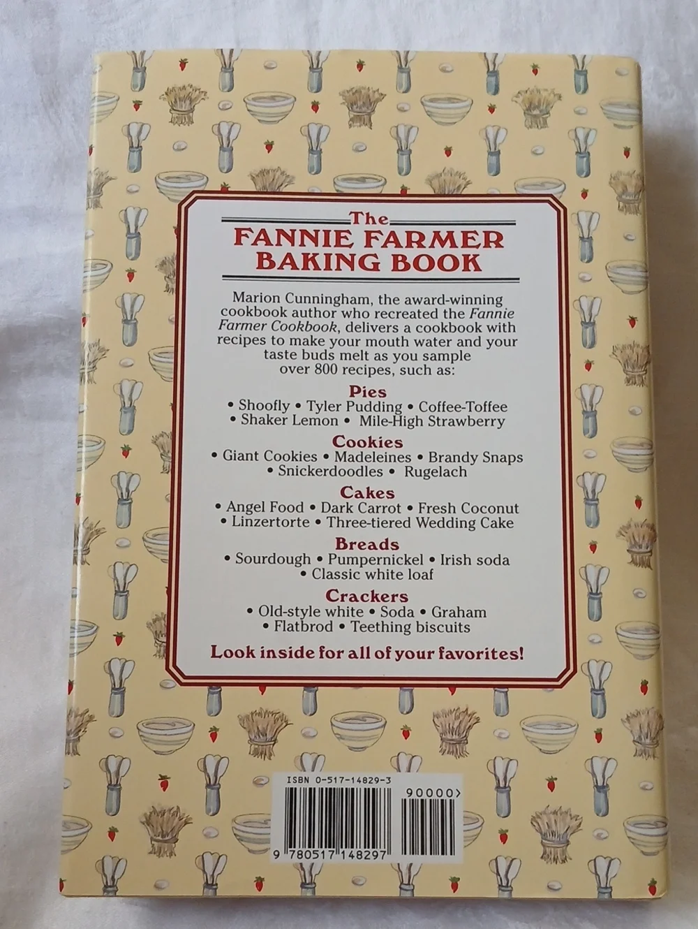 The Fannie Farmer Baking Book 1996 Edition Hardcover